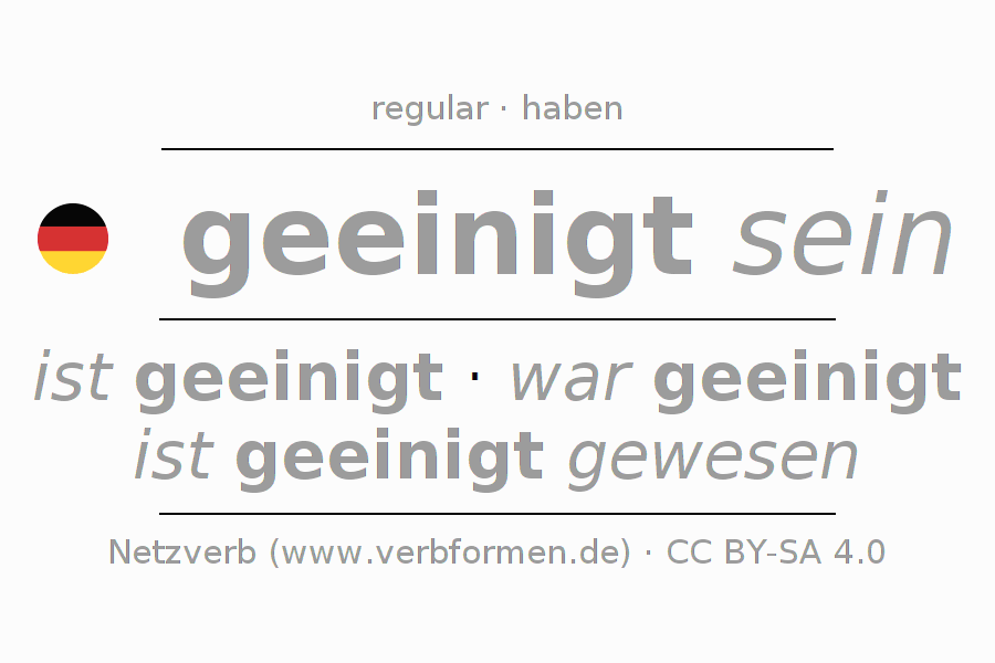 Conjugation of German verb einigen